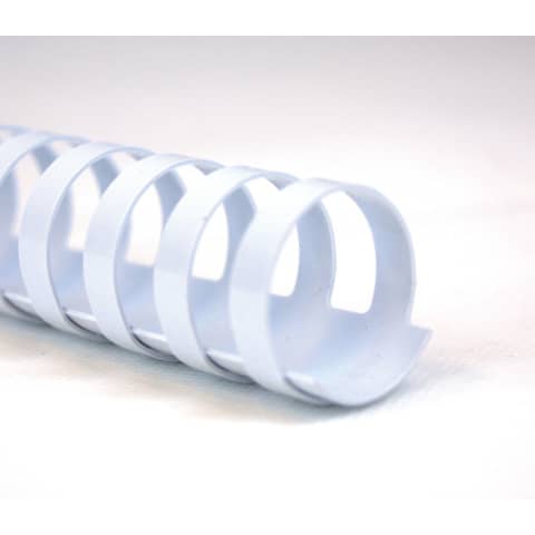 Dorsi plastici a 21 anelli GBC CombBind 8 mm A4 bianco - fino a 45 fogli conf da 100 dorsi - 4028194